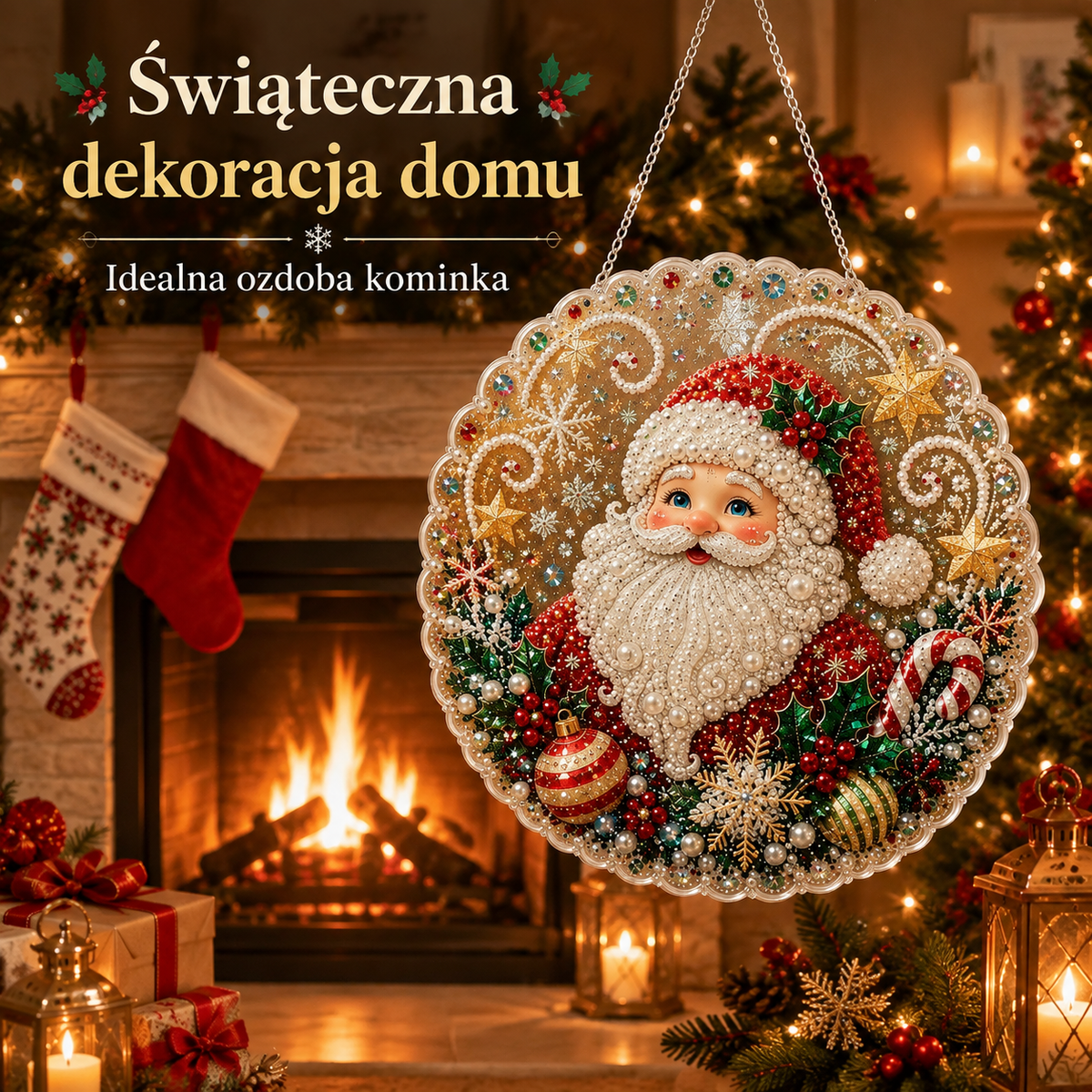 Magiczna Bombka | Kryształówka – zestaw do samodzielnego wyklejania świątecznej ozdoby