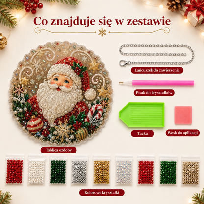 Magiczna Bombka | Kryształówka – zestaw do samodzielnego wyklejania świątecznej ozdoby